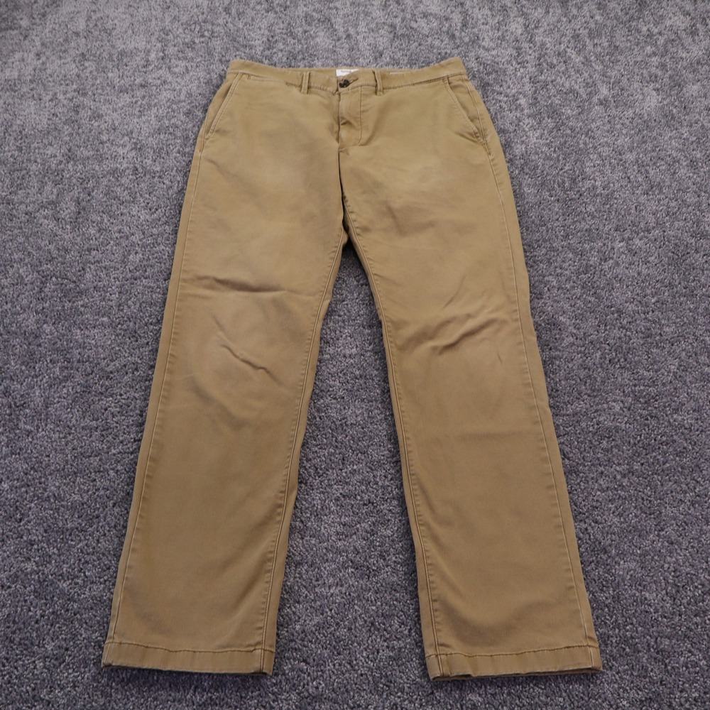 Goodfellow & Co Hennepin Chino Mens 34x34 Brown Athletic Fit Casual Pants